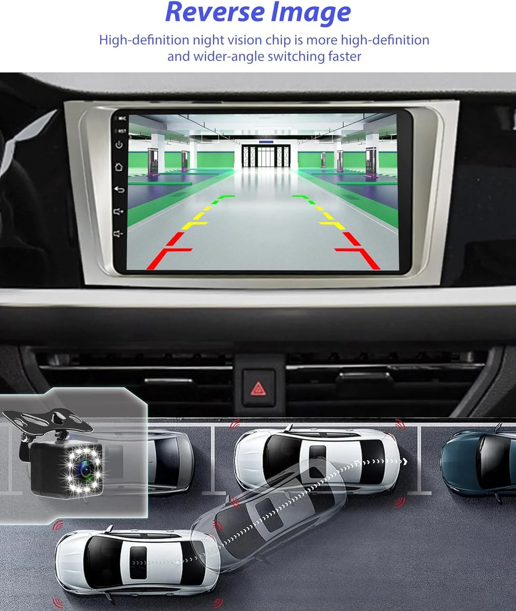 Radio Carplay FM SWC Auto Stereo 2G+32G Camry USB THONZER GPS WiFi Android 9 Camry Inch + Camera Radio Car Navigation Bluetooth Touch for Screen Android Backup 2006-2011, Car
