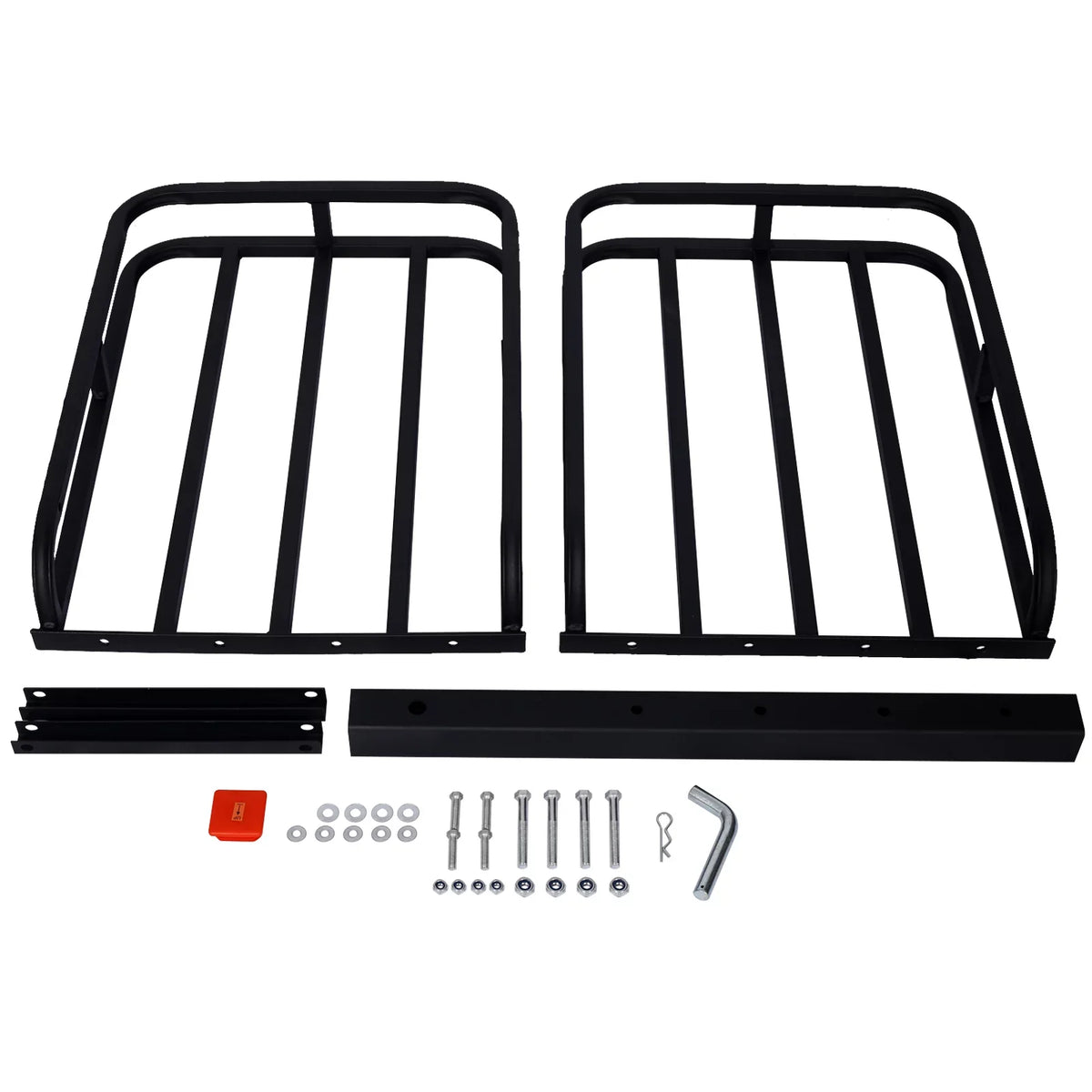 Hitch 2" Rack for Basket RV's, Luggage Cargo Cars Carrier, Vans, with Hitch Cargo - Steel 500-lb Rack Trucks, Mount Load Capacity, Rear Black Receiver SUV's,