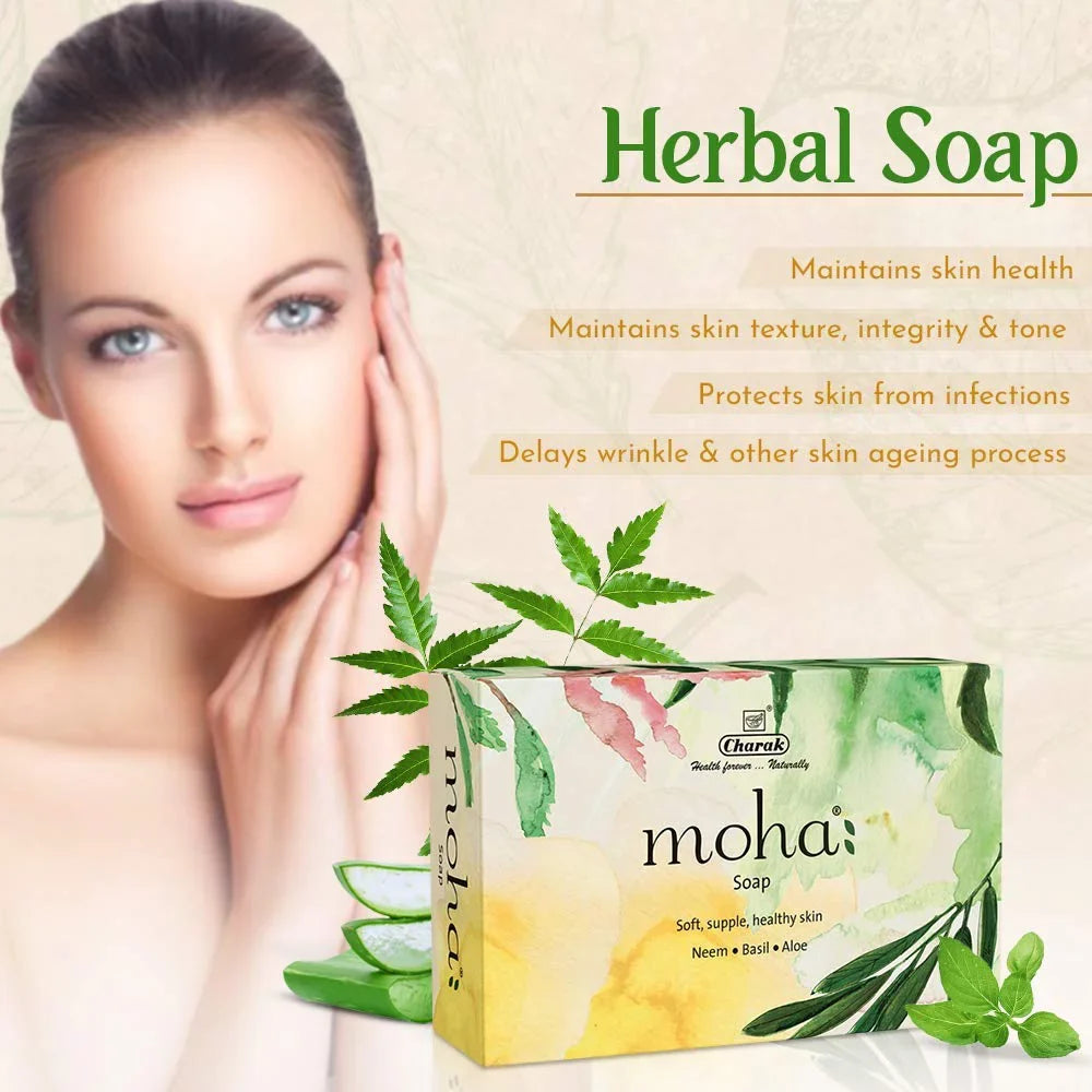 Product Soap, Soap Aloe & Unisex Herbal Neem, 3 Gram Vera Face With 100 & X Pamer Gel, Of Body Soap, Bathing Goodness Basil Moha