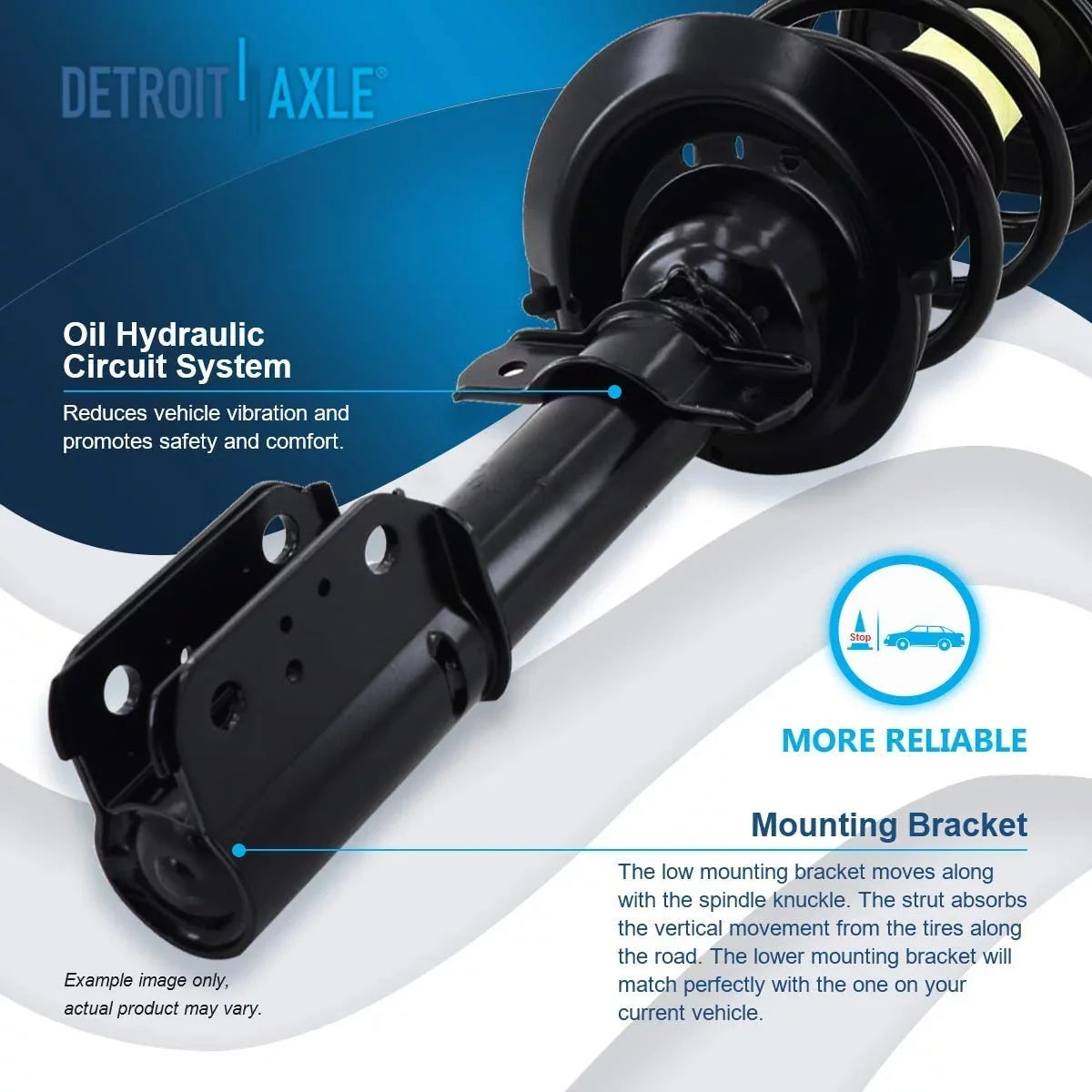 1997-2005 Axle Struts for Coil with 2 Century Bars 97-04 18" Replacement Spring - Buick Sway Prix 2 97-03 Pontiac Bar Struts Wheels] Sway Grand Detroit Links [Excludes Rear Complete Regal