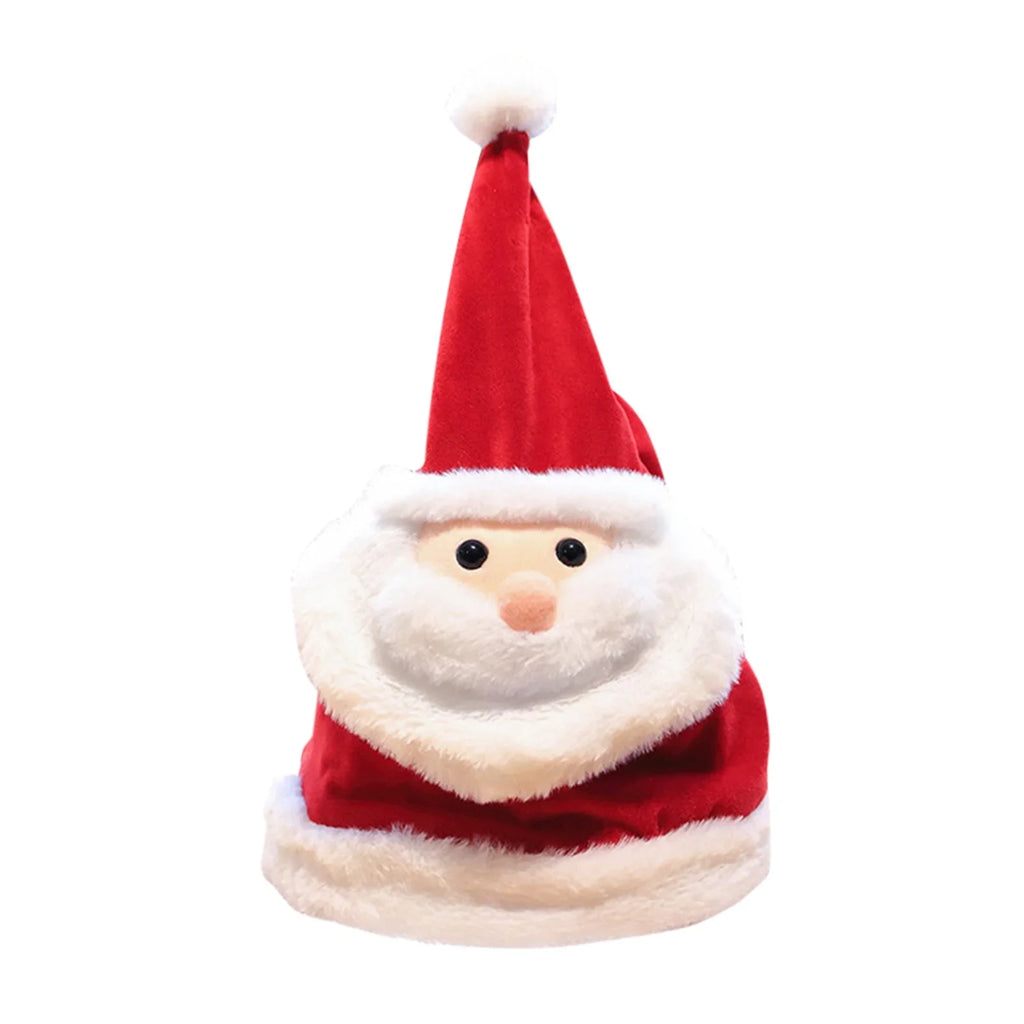 Head Men Hats Hats Winter Singing Men Windproof Move Doll Gifts Winter Large Toy Plush Christmas Will Glow Christmas Hat Men Christmas Winter Mens Eve Hat Men Winter Hat for Large for Hat Grandpa