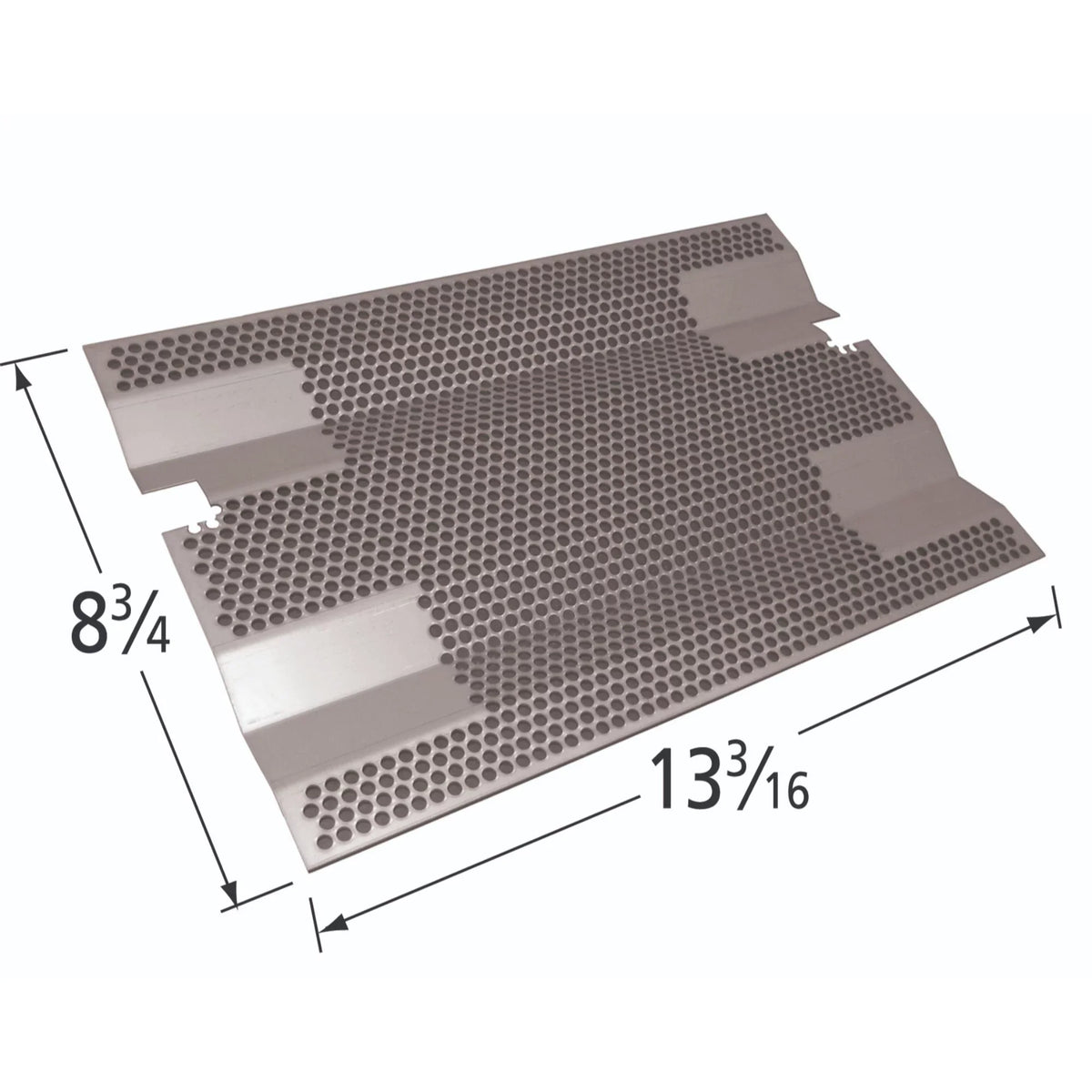 Stainless for Fire Grills Magic Plate 13" Steel Heat Rectangular Gas