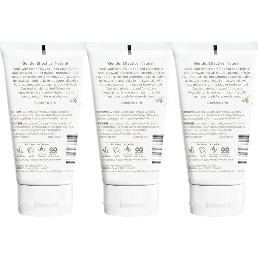 Eczema 4 Healing Bees Burt's Oz Plant Diaper & 3) 3) Formula, Softens Safe, Dry (Pack Pediatrician of Balm, Shea Based Skin, (Pack 4 Ointment Calms with Butter, of Multipurpose Tested, Ounce Baby