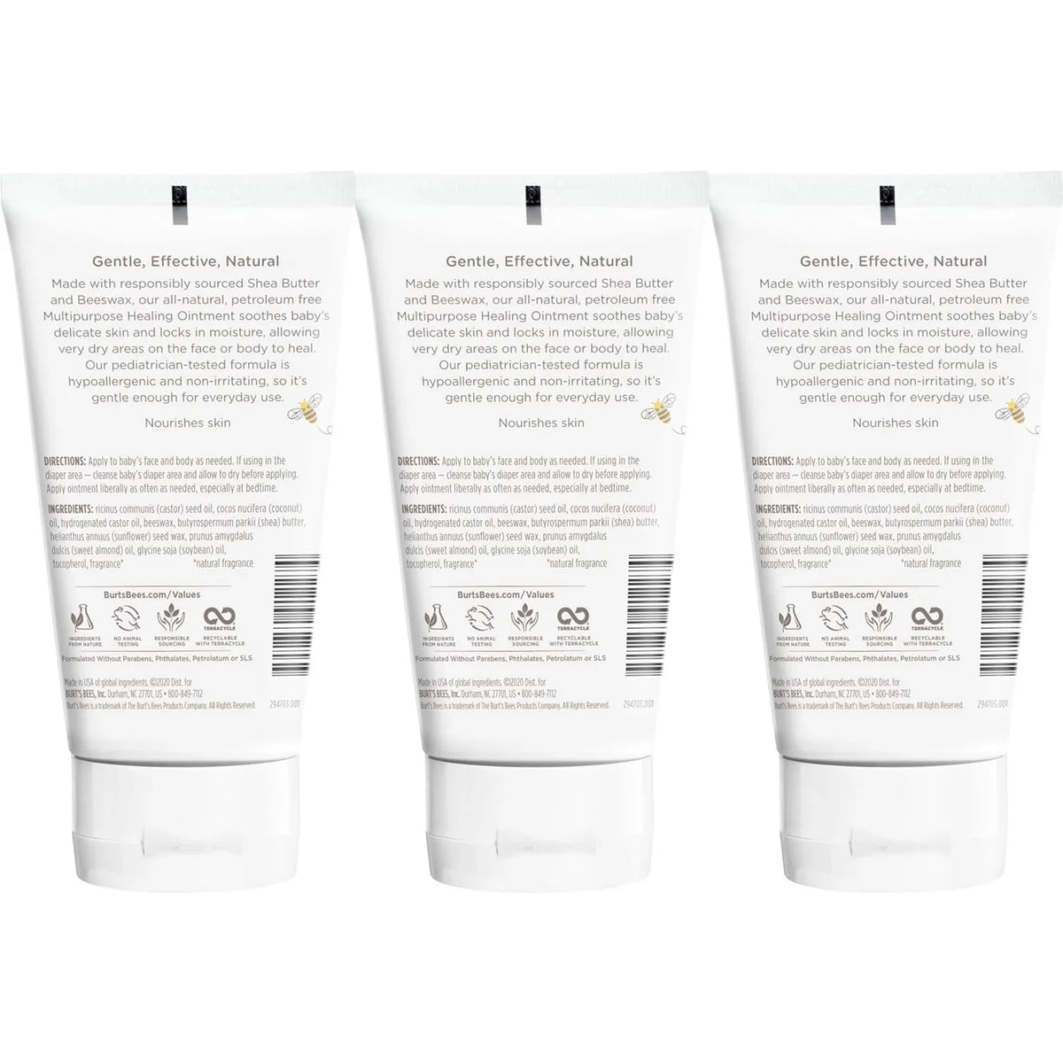 Eczema 4 Healing Bees Burt's Oz Plant Diaper & 3) 3) Formula, Softens Safe, Dry (Pack Pediatrician of Balm, Shea Based Skin, (Pack 4 Ointment Calms with Butter, of Multipurpose Tested, Ounce Baby