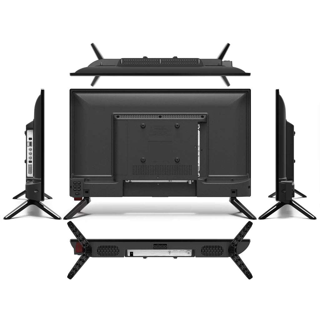 TV-24D 1366 Combo 24-In. Remote Charger, with 768 Portable Audiobox TV/DVD Car Widescreen x and TV-24D HD