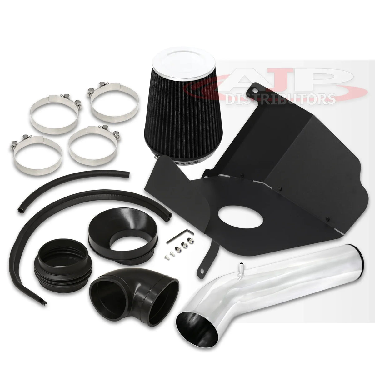 Intake Induction Tahoe Filter Silverado Cold Sierra For Compatible/Replacement Suburban AJP Yukon Escalade V8 Polish Chevy Avalanche Air Shield GMC System Aluminum XL Cadillac Heat Pipe + Distributors