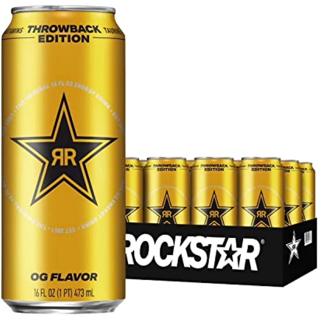 12) Drink, May Oz Packaging Throwback O.G., Vary Of Energy - Edition: Rockstar (Pack Fl 16