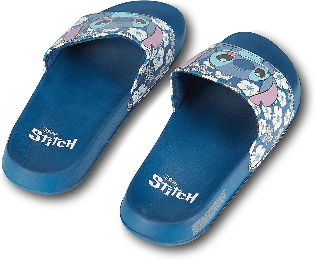 Ladies Blue Sandals Slides, Stitch Printed Stitch Disney Women and for Slip-On Lilo 8 -