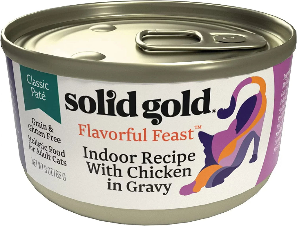 Wet & Free Pate Grain Gold Sensitive (24 Made Real Skin Count) Cat Solid & with Healthy Protein Digestion, 3oz High Cats Cat - and Chicken Adult Coat Stomach for - - Senior Wet Food Food for