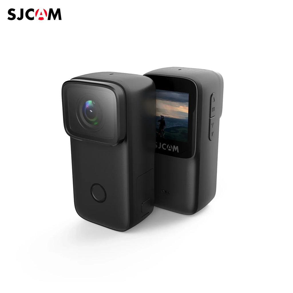 Face IPS Built-in 1.28 WiFi Supports Anti-Shake with 5M Action Recognition C200 Camera Mini 4K SJCAM Battery Vision Screen 6-Axis Night Body Inch Rechargeable Waterproof