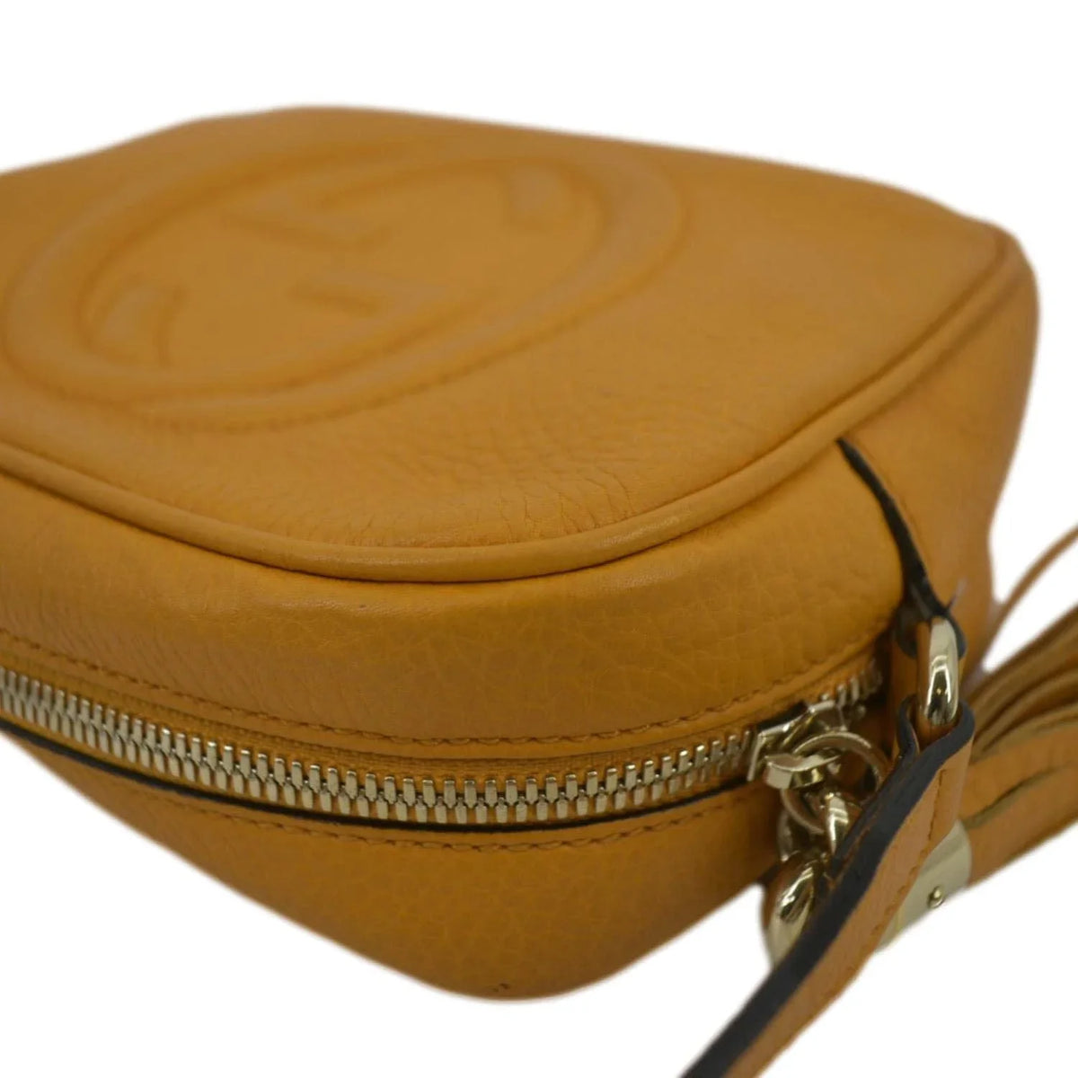 Soho Orange Crossbody Leather 308364 Disco Camera Bag Pre-owned