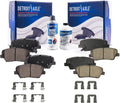2014 and Santa 2011 2013 Axle Replacement Detroit Ceramic 2012 2010-2012 Brake Pads for Kia - Rear 11-14 Sorento, Front 4 Fe, Hyundai Brake 2010 Pads