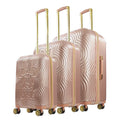 Luggage 3 Hardshell and 21, 25 Piece Disney Set, Rose Inch, Wheels, Rolling Gold with Mouse Suitcase 29 Molded Minnie