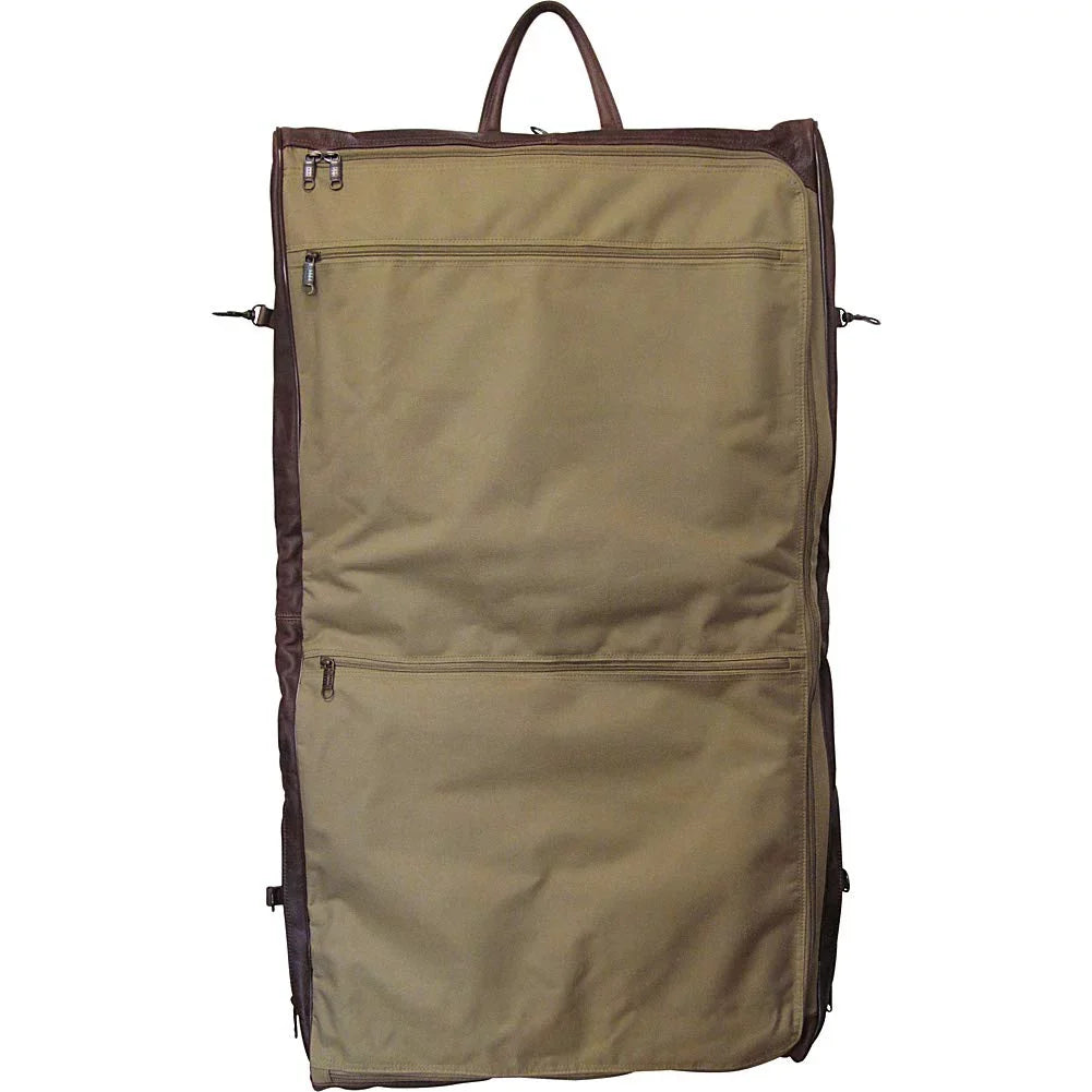 Brown Garment Leather Amerileather Three-suit Bag-Color:Dark