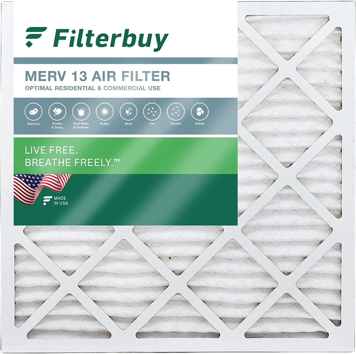 Pleated 13 (1-Pack) MERV 24x24x4 Furnace HVAC Filterbuy AC Air Filters