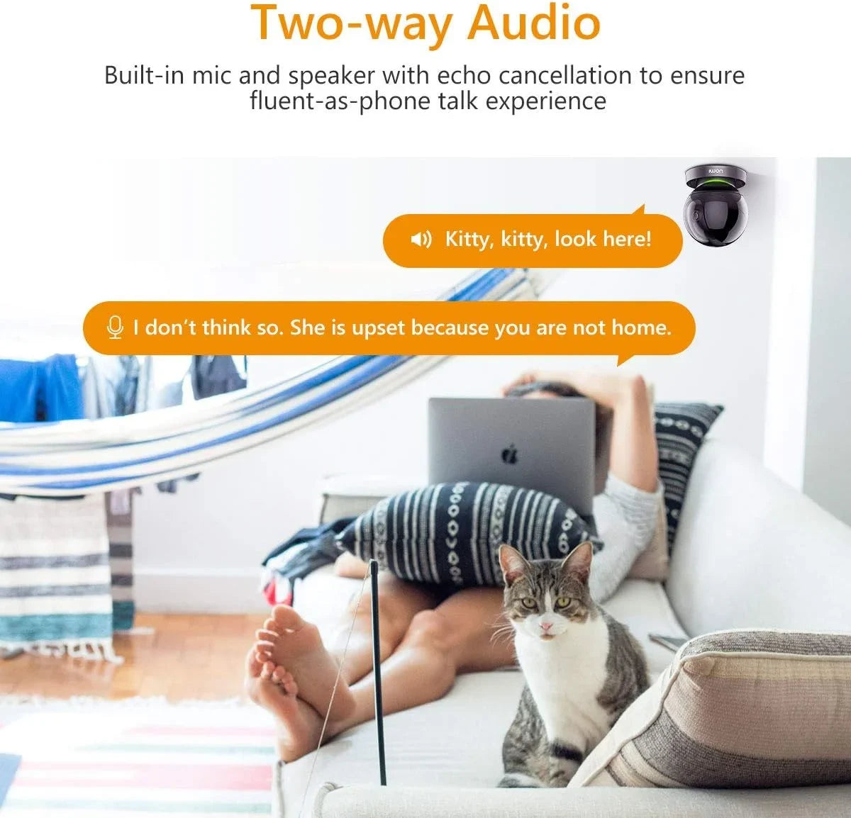 Spotlight Audio, Night Port, Smart Indoor Rex Detection, Sound & Tracking, Camera Camera 360 (2.4G 2MP Camera Vision, 1080P WiFi with Imou and Security 2-Way Siren Ethernet Only) Smart View Degree