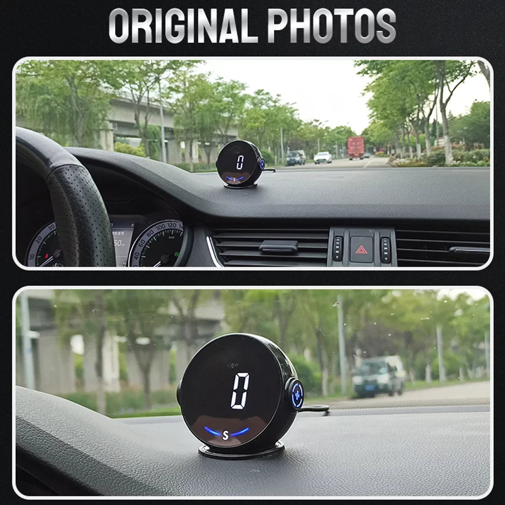 Display Setup Altitude Display, & GPS Meter Clear Digital Speed ammoon Speedometer Head Car Easy H600G