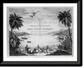 and x Historic British ships harbor], Indies two a Natives in Framed the and large scene [A West three in sailor showing casks, beach 17-7/8" the 21-7/8" Print, with the on