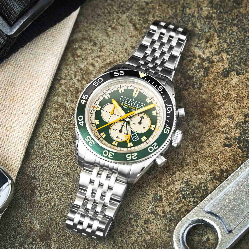Green Cadola Ahrens Chronograph Racing SS