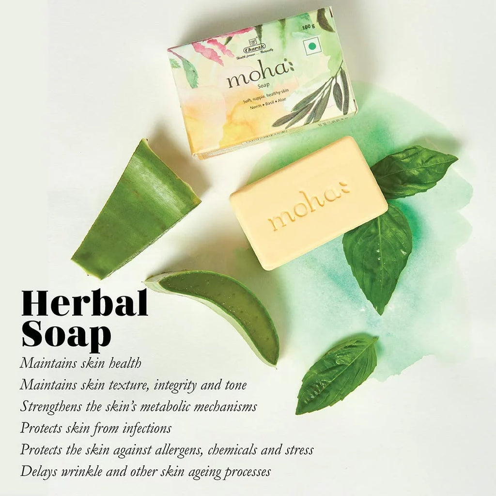 Product Soap, Soap Aloe & Unisex Herbal Neem, 3 Gram Vera Face With 100 & X Pamer Gel, Of Body Soap, Bathing Goodness Basil Moha