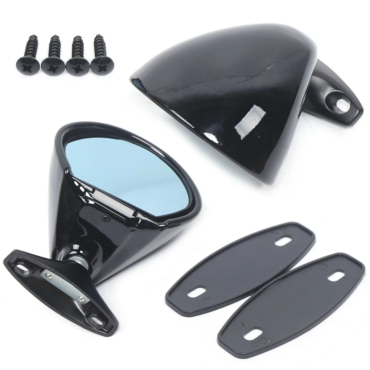 Rear Classic Pair Car Mirror Door Mirror 1 Side View Gasket Wing Universal Plane &