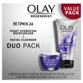 2 5.0 Pack, 1.7 Duo of pack oz, oz, Olay Moisturizer fl 24 Retinol Cleanser