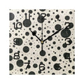 Battery Home Kitchen Wall Non-Ticking Silent Operated Square inch Office Dots Clock 7.78 Clock Decoration Retro Polka