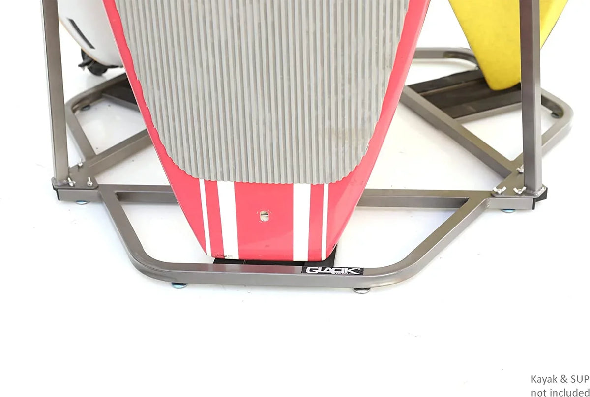 Grey for 3 Boards, Rack SUP & Vertical Paddle Glacik Storage 27.5 Kayak in.
