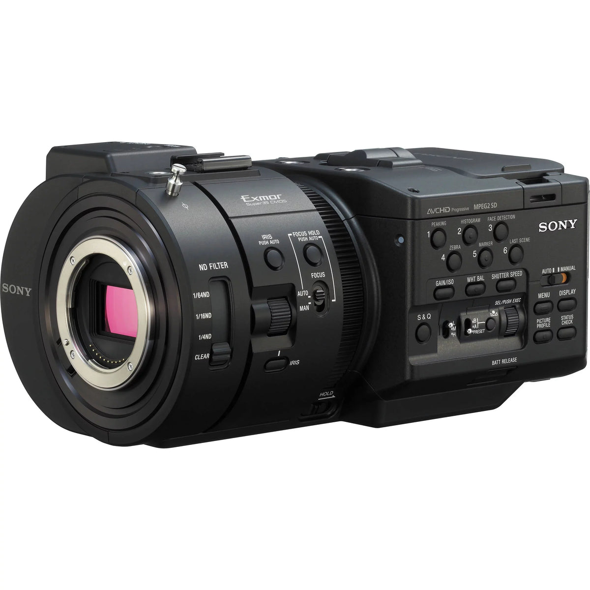 Super Screen, Body, High 960fps M 3.5" Camcorder NEX-FS700 Slow LCD Up HD, Sensor 8.3MP Super35 to 4K Speed NXCAM R