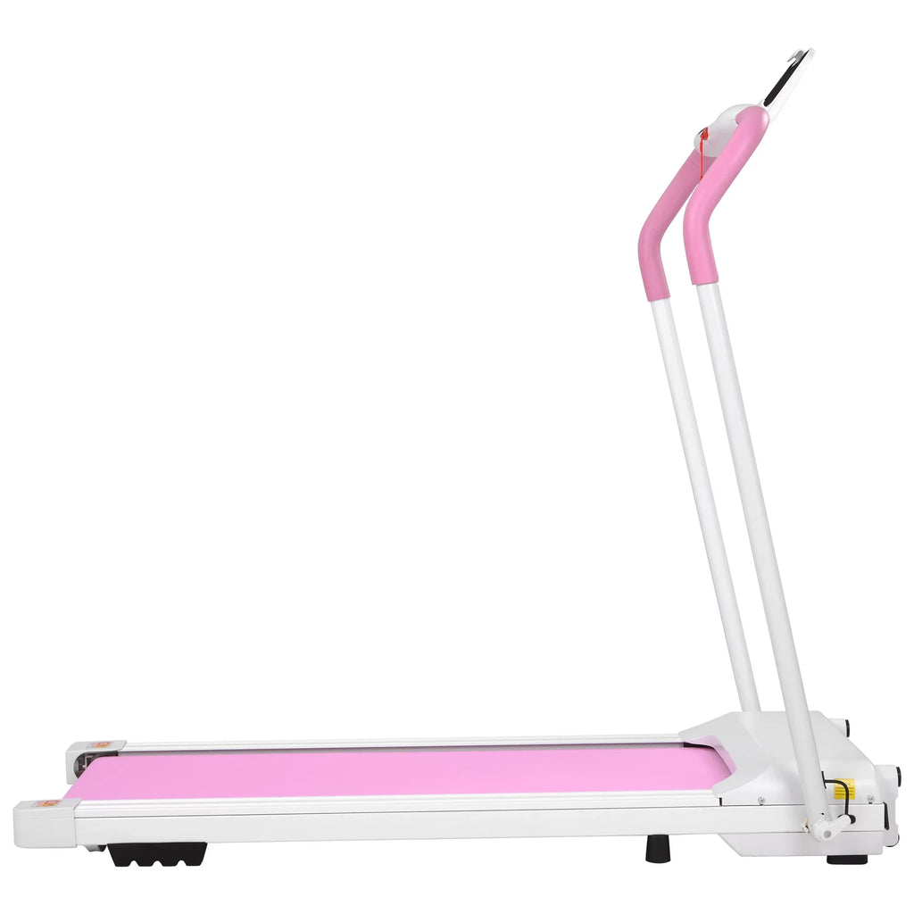 Compact Treadmill Machine Required, Treadmill Gym Fitness Exercise Workout Treadmill Running Installation for Home No Motorized Portable Treadmill Folding Home for White&Pi Electric Walking,