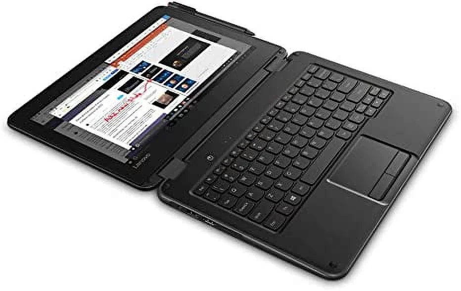 300e Winbook LENOVO SSD HD N3450 Box 64GB BLACK 81FY0019US 4 Open - 11.6"