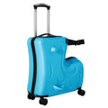 Horse Blue Kids 20" Kids Travel Shape Spinner Suitcase, Wheels Luggage Ride Trolley Suitcase AIQIDI Portable On