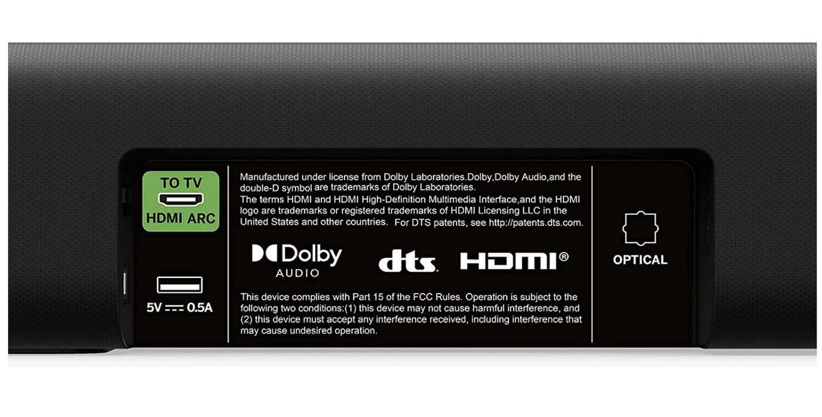 Bar V20x-J8 - Restored VIZIO (Refurbished) Sound DTS:X, Compact 2.0 Home Theater - with Bluetooth V-Series