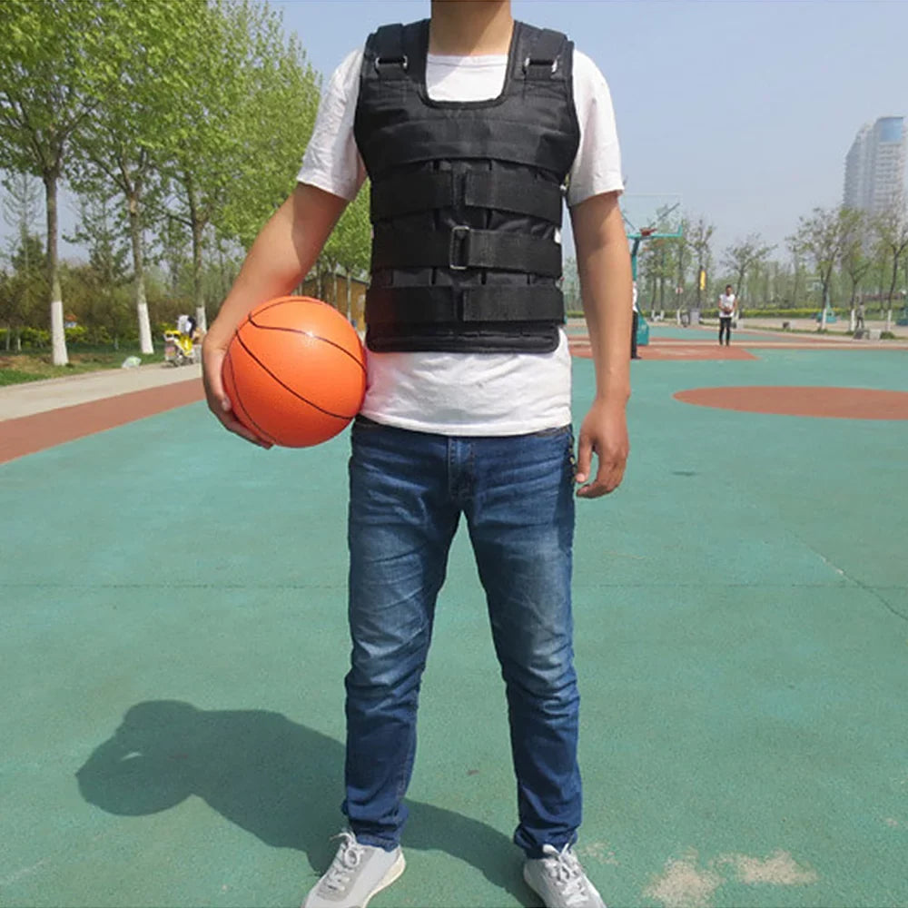 Training Weight Max Loading Cloth Strength Oxford 50kg Vest Jacket Weight Adjustable (Empty) Loading Weighted Exercise Meterk