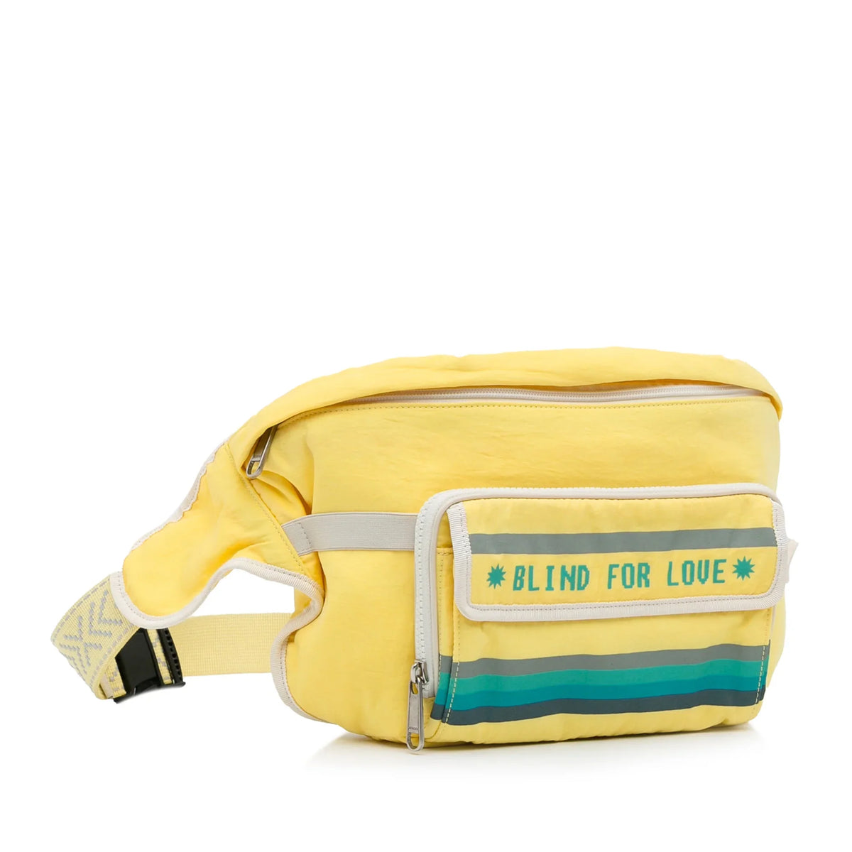 Fabric Love Bag Blind Belt with Authenticated Yellow Pre-Owned Nylon For Defects) Unisex (New