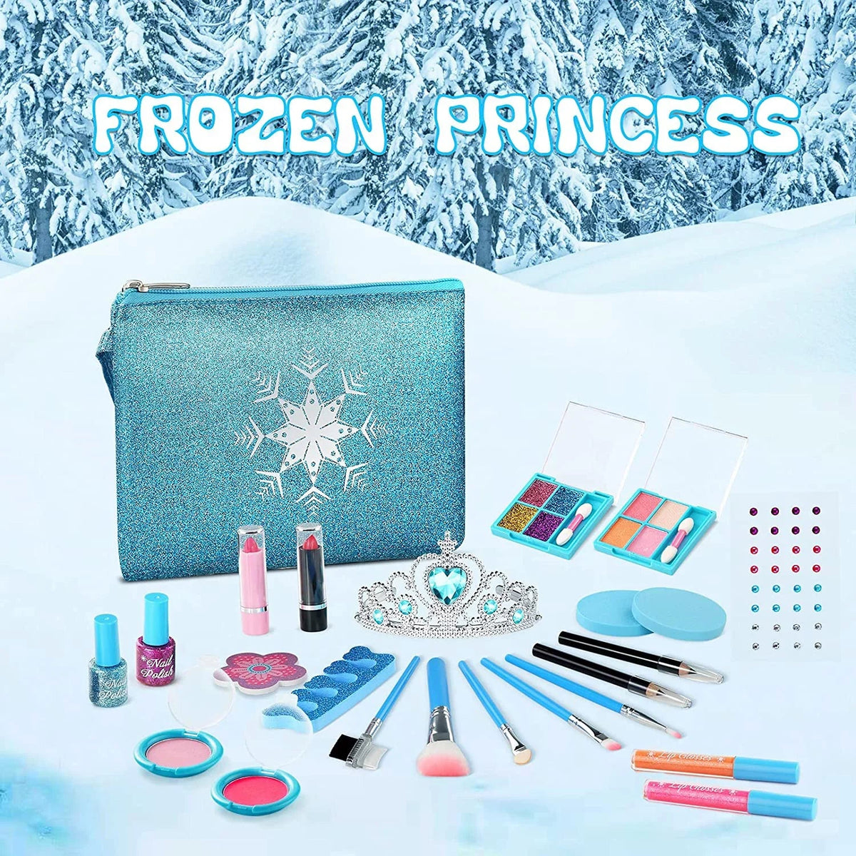 Princess Set Makeup 3 Children Girl Cosmetic Girls 12 Makeup Washable 9 Play 10 Kids, 5 Toys Birthday Girls, for Makeup for Case 11 7 Makeup Years Girl, Kit 4 Real with Kit Old 8 for 6 for Kids
