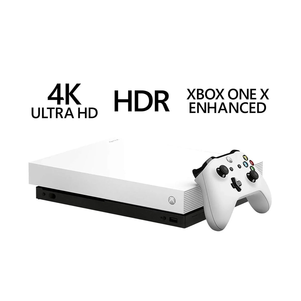 Like New) HD Kit BOLT with Ultra (Refurbished: Bundle Pre-Owned 1TB, X 4K Xbox AXTION One White HDMI Cleaning