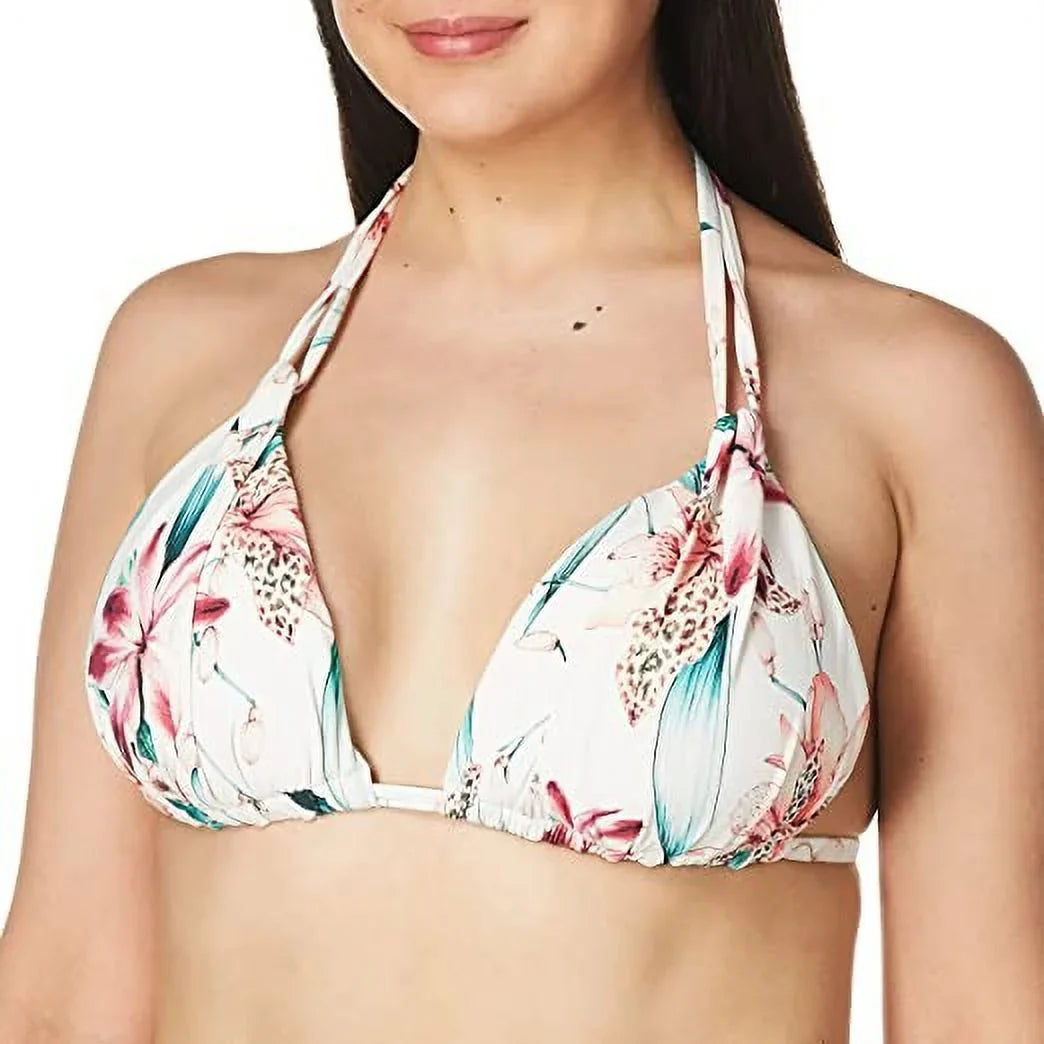 Printed Top, WHITE Swim US CARIBBEAN Halter La Flyaway Bikini CURRENT Blanca 4