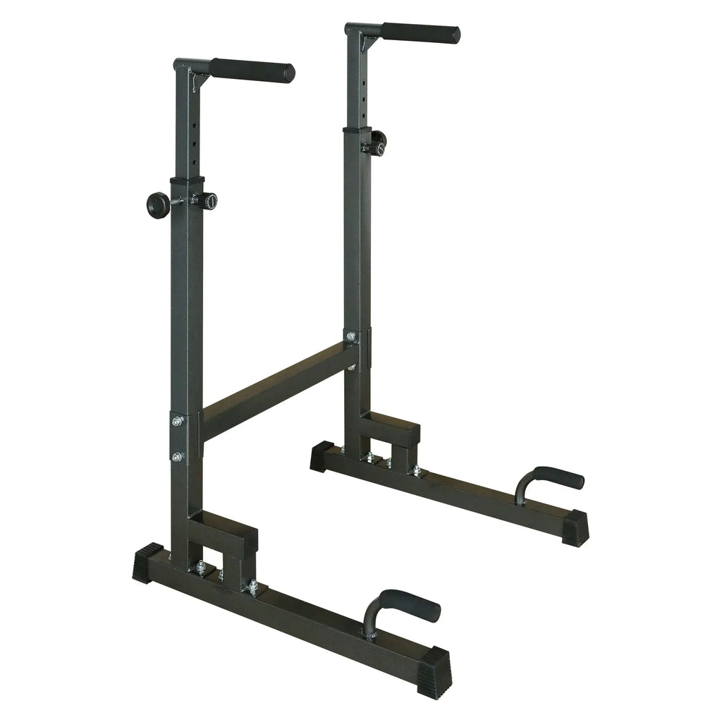 Home Stand for Station Duty Tower Pull Up Bar Bench Gym, Multi-Function Black Power Fitness with Adjustable Dip Heavy Equipment -
