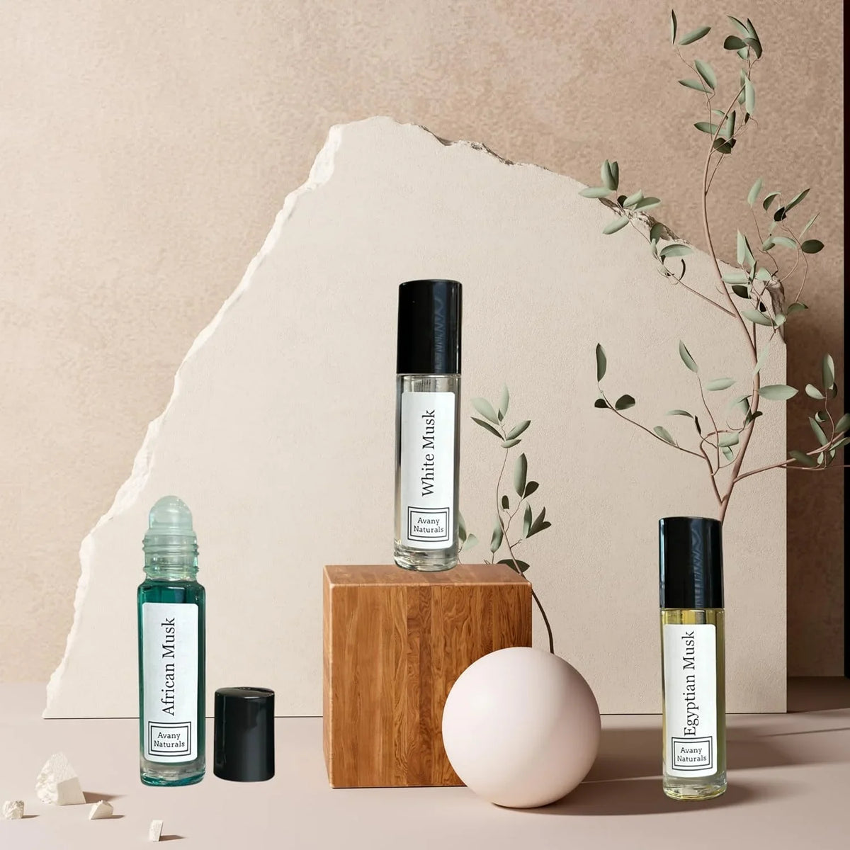Body Of Set Oil, Body Musk, Musk, 3 (Musk Alcohol Unisex Fragrance, Oil Concentrated CSA) China Sandalwood, African Perfume, Oil Roll Fragrance On