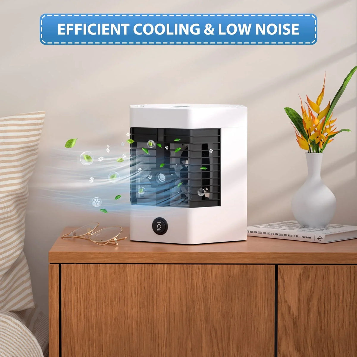 and Light Personal Cooler Easy YHAIOGS Portable Any Air Portable liquid Device to and Cool Air Like Space Home Mini Space Cooler office Conditioner Led Fill