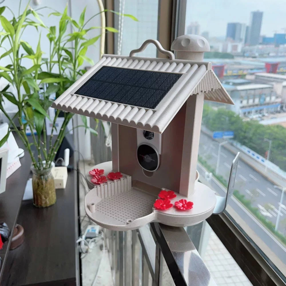 AI Cards TF Capture moobody 1080P Identify WIFI 128G Detection, Video, Bird for Motion Bird Smart Notification, Bird Real-time Waterproof Auto Species, IP65 Camera Watching Feeder Enthusiasts Bird