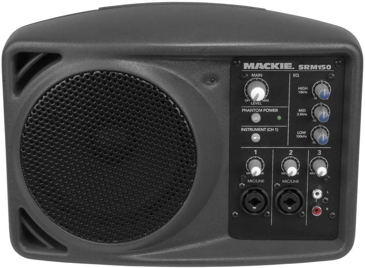 Mackie SRM-150 New PA Travel Monitor Powered SRM150 Bag + Active Speaker