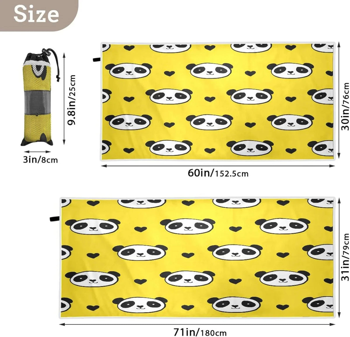 Swim Dry Oversized Multipurpose Thin Free Sand Quick Lightweight Towel Towel, Yoga Microfiber Towel Blanket, Bath Panda Bestwell Beach Pool Shower 30”X60” Towel