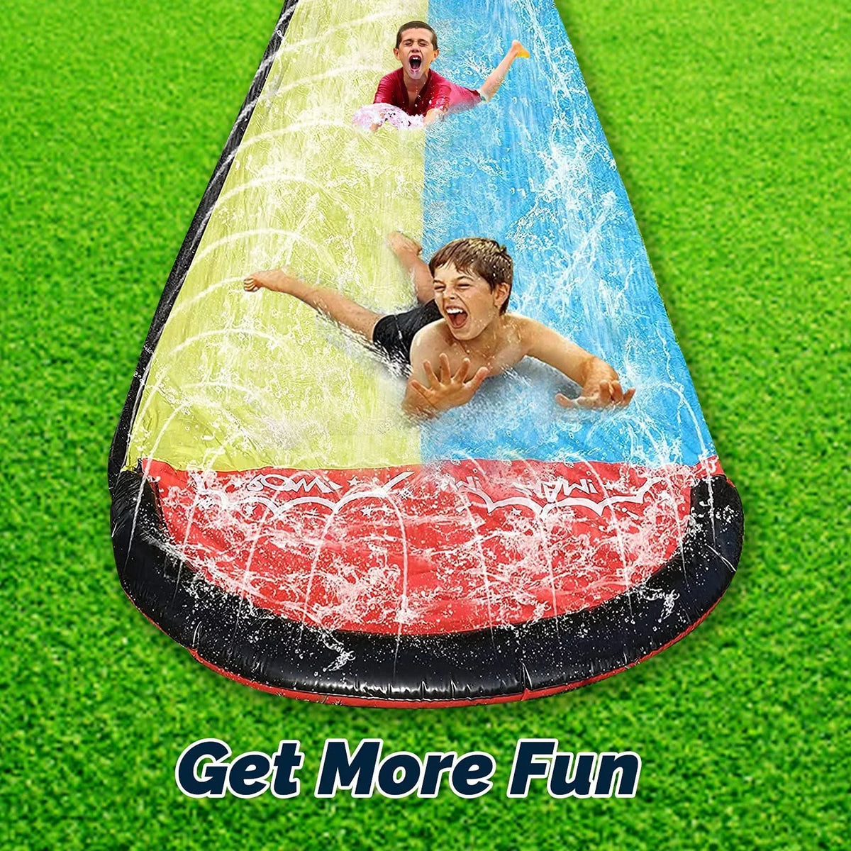 15.5ft Party Toys, liquid Blossomly Racing liquid Slides Toy Lawn
