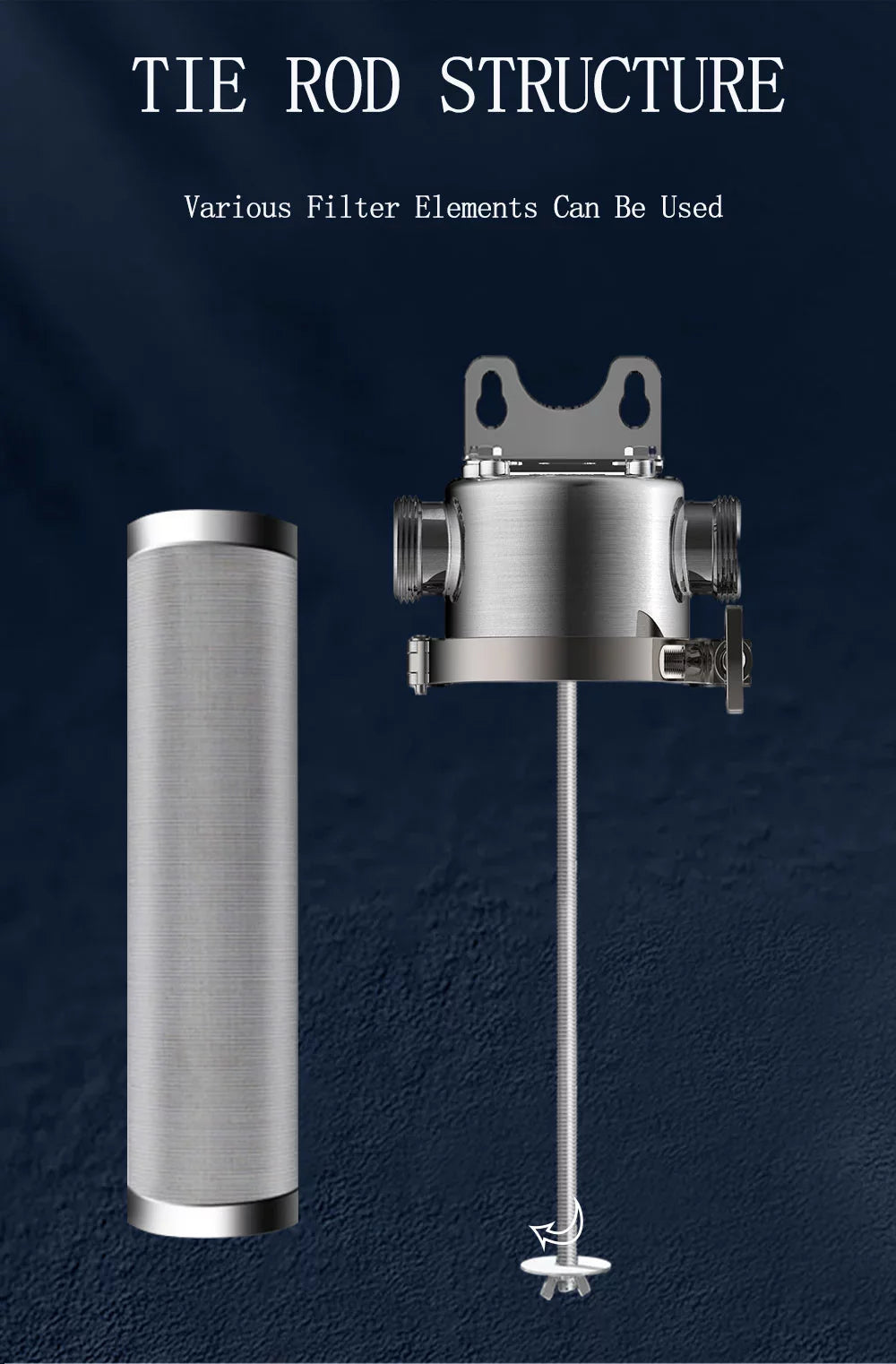 inch liquid for inch 10 Stainless Filter 304 1 Whole House Filter Front Steel TECHTONGDA Housing Purification NPT liquid 8000L/h