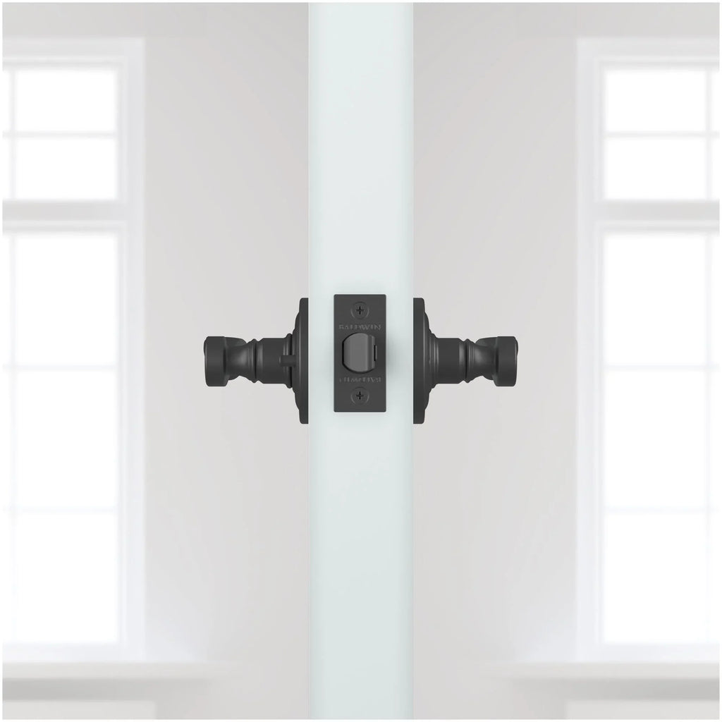 With Baldwin Round Lever Strike Pvcurtrr003 Handle 6Al Rose Privacy Curve Finish And And Brass Lifetime Traditional Latch Reserve Handle Dual
