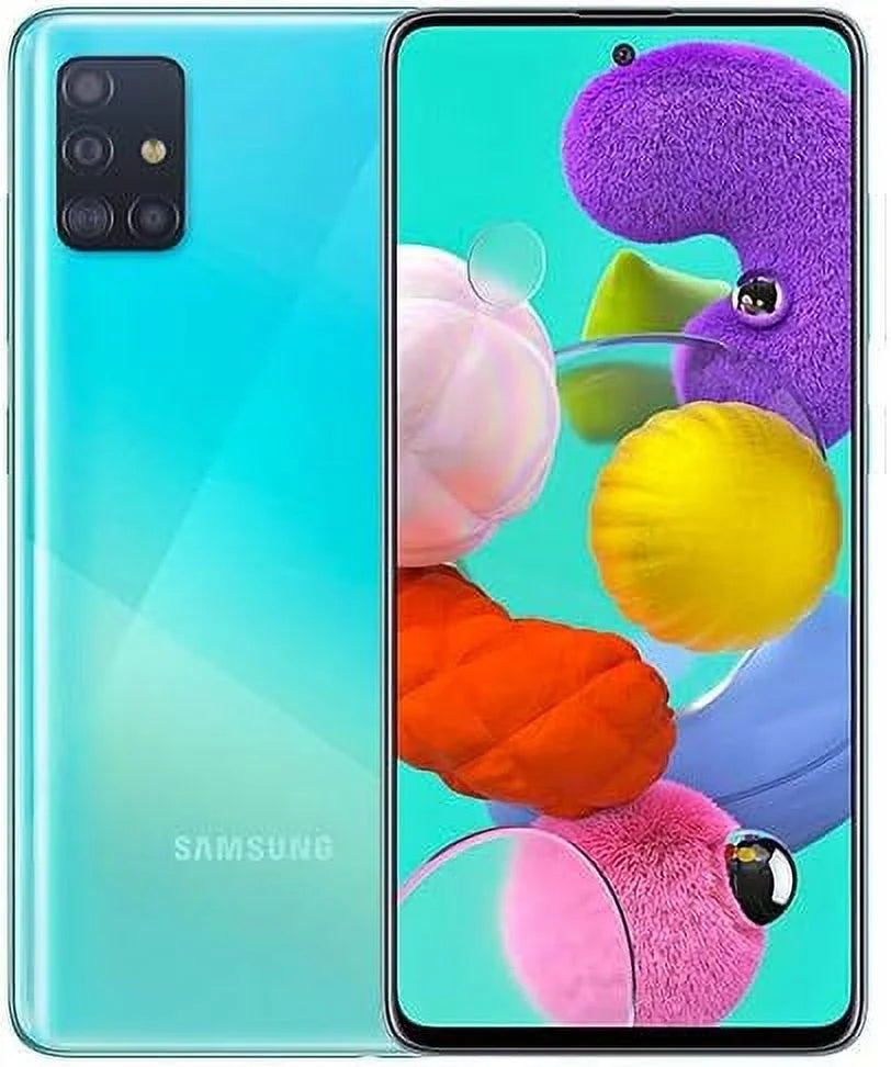 Blue DUOS - Open Unlocked 128GB Crush Phone Box GSM SM-A515F Galaxy Prism