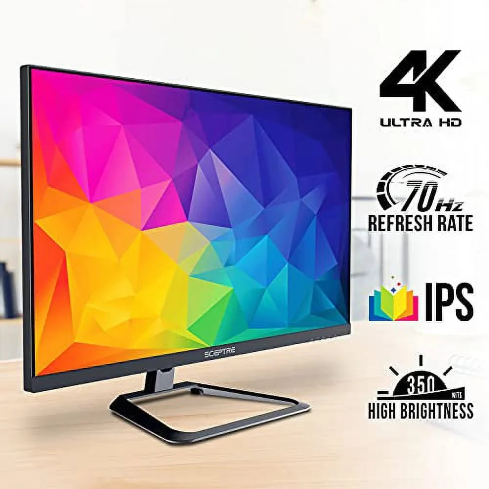Black 2160 99% Sceptre 70Hz up x sRGB 27" 3840 Build-in 4K DisplayPort Speakers, 2021 UHD HDMI (U275W-UPT) IPS to Monitor