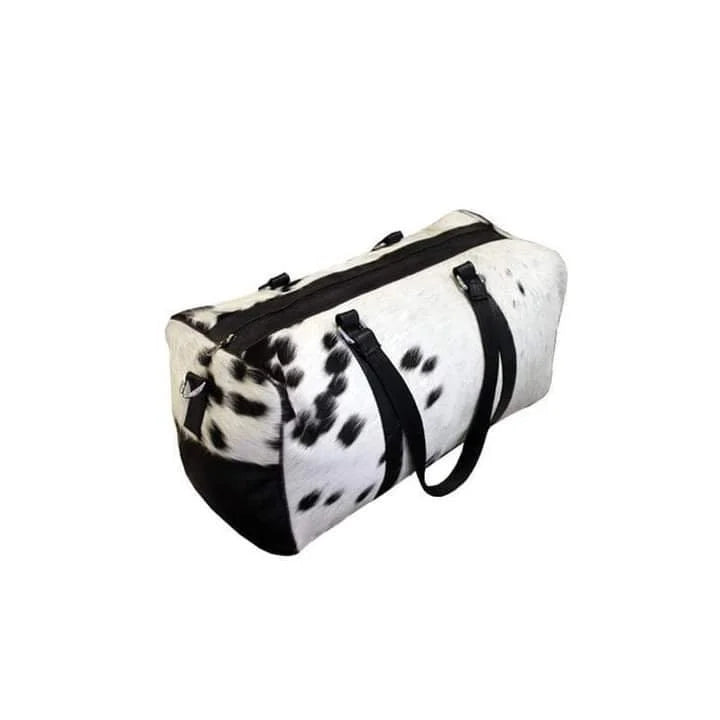 Cowhide American & Bag & design White Bag Luggage Gym Bag Travel, Duffle Sports Leather Duffle Black Large Men